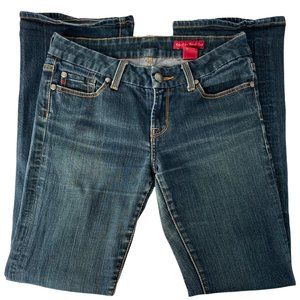 7 Seven  Women's Regular Boot cut Jeans Dark Blue Wash 31